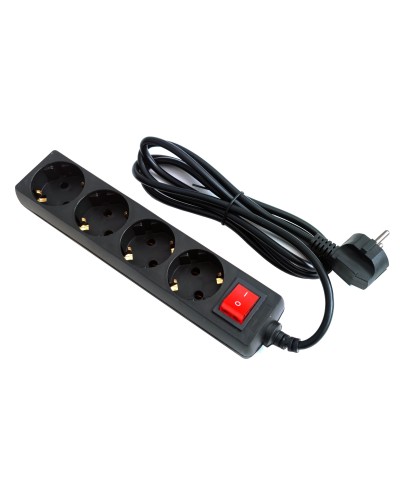 SP4B-218. Сетевой фильтр 4 розетки, 1,8м черный. 5bites в Чите