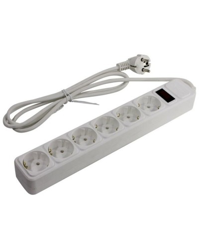 SP6W-130. Сетевой фильтр 6 розеток, 3м, белый. 5bites в Чите