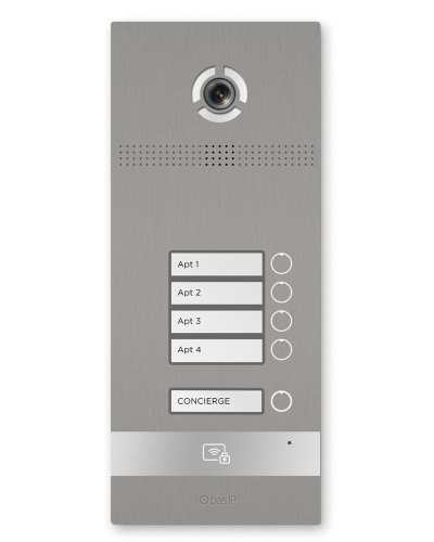 BI-04FB SILVER. Вызывная панель IP-домофона. BAS-IP в Чите