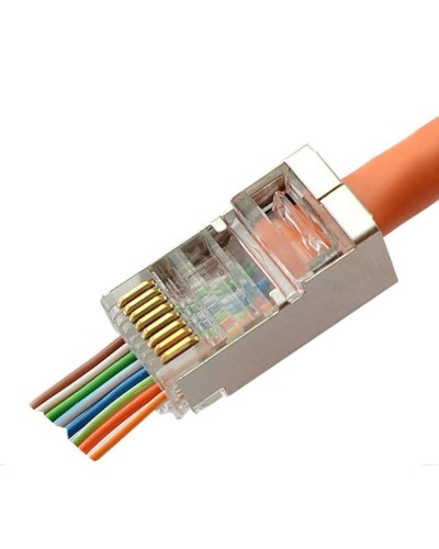 8P8C-SH-FC (100 шт) (10796c). Разъем RJ-45. CABEUS в Чите