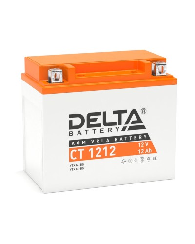 Delta CT 1212. Аккумулятор герметичный свинцово-кислотный стартерный. Delta в Чите