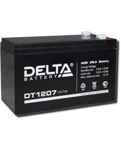 Delta DT 1207. Аккумулятор герметичный свинцово-кислотный. Delta в Чите