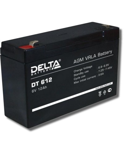 Delta DT 612. Аккумулятор герметичный свинцово-кислотный. Delta в Чите