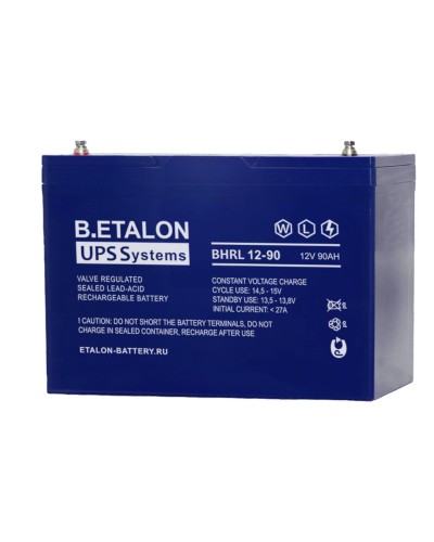 B.ETALON BHRL 12-90. Аккумулятор герметичный свинцово-кислотный. ETALON в Чите