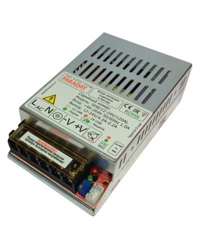 50W/12-24V/120AL. Импульсный блок питания. FARADAY в Чите