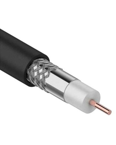 GENERICA RG11 CCS 75Ом FPE PVC черный (CC1-R1F1-119-300-G). Кабель коаксиальный омедненный. IEK в Чите