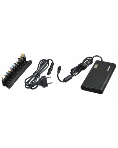 Блок питания Ippon SD90U автоматический 90W 15V-19.5V 11-connectors 4.5A 1xUSB 2.1A, LCD индикатор (705053). Блок питания. Ippon в Чите