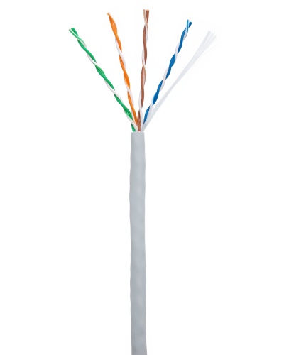 U/UTP 4pair, Cat5e, In, PVC (CCA-UU004-5E-PVC-GY). Кабель «витая пара» (LAN) для структурированных систем связи. NETLAN в Чите