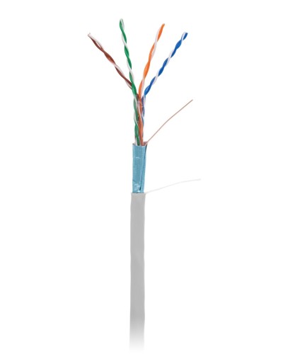 F/UTP 4pair, Cat5e, In,PVC (EC-UF004-5E-PVC-GY-1). Кабель «витая пара» (LAN) для структурированных систем связи. NETLAN в Чите
