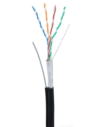 F/UTP 4pair, Cat5e, Out, Sw (EC-UF004-5E-PE-SW-BK). Кабель «витая пара» (LAN) для структурированных систем связи. NETLAN в Чите