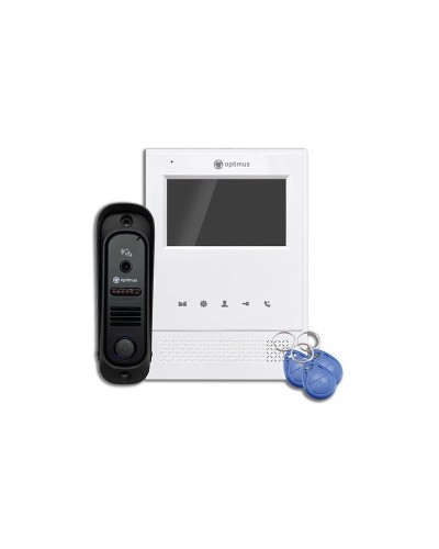 Leader 2.0 IK-4.0 (w+b). Комплект видеодомофона. Optimus в Чите