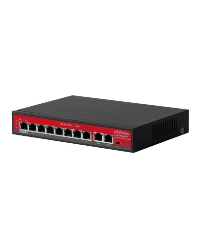 PND-08P-2M-BT1 (120W). Коммутатор AI 10-портовый с функцией PoE. Polyvision в Чите