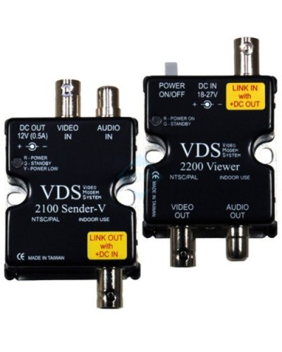 VDS 2100/2200. Удлинитель видео-, аудиосигнала, напряжения питания по коаксиальному кабелю. SC&T в Чите