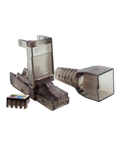 Коннектор 8P8C UTP 6A (RJ-45) безынструментальный (10-0239). Разъем RJ-45. SUPRLAN в Чите