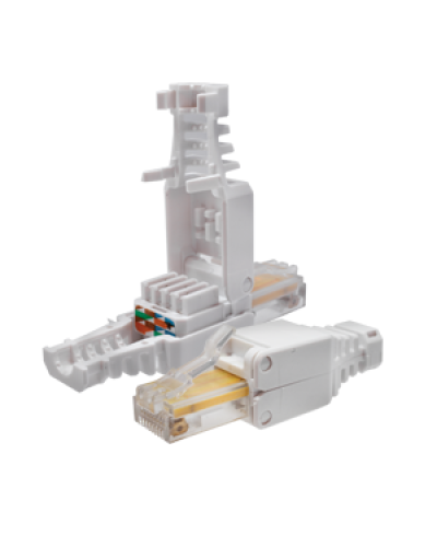 Коннектор 8P8C U/UTP Cat.5e (RJ-45) безинструментальный (10-0218). Разъем RJ-45. SUPRLAN в Чите