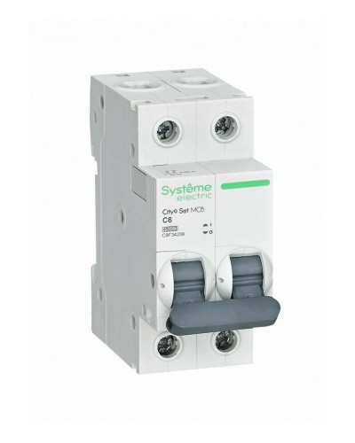 City9 Set 2P 6А 4.5kA С (C9F34206). Автоматический выключатель. Systeme Electric в Чите