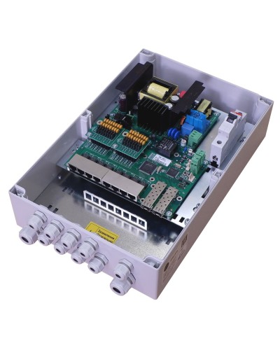 TFortis PSW-2G8F+. Коммутатор для подключения 8 камер. TFortis в Чите