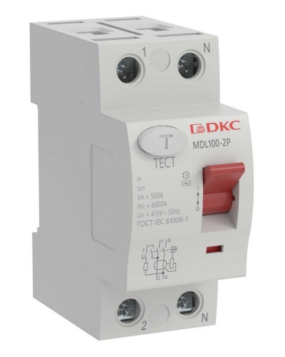 YON MAX MDL100 ВДТ, 2P, 30mA, 40A, АС (MDL100-2P2-40-AC). Автоматический выключатель дифференциальный (УЗО). ДКС в Чите