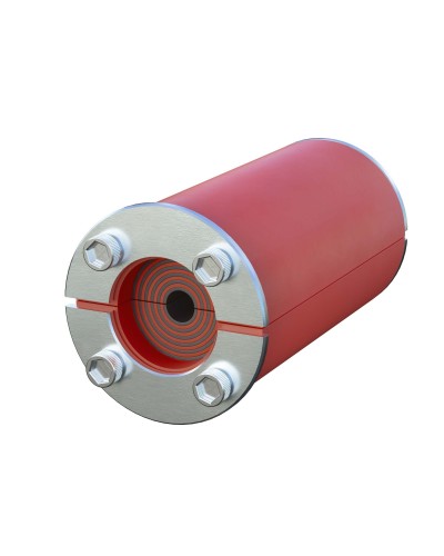 Проходка круглая, нержавеющая, D200х70 мм для кабелей D138-170 мм (DXF311A): Проходка круглая, нержавеющая в Чите