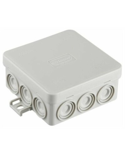 Коробка JBL085 85х85х38, 12 вых., 4P (0,15...6мм²) серая (43755HF-GR). Коробка монтажная, огнестойкая, без галогена. Экопласт в Чите
