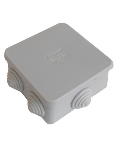 Коробка JBS080 85х85х50, 6 вых., IP44, серая (44066). Коробка монтажная. Экопласт в Чите