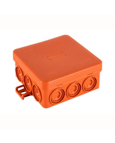 Коробка JBL085 85х85х38, 12 вых., 2P (1,5-10мм²) (43715HF): Коробка монтажная, огнестойкая, без галогена в Чите