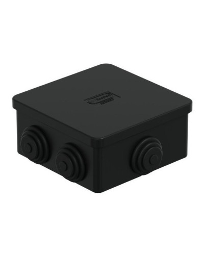 Коробка JBS080 85х85х50, 6 вых., IP44, чёрная (44066BL-1). Коробка монтажная. Экопласт в Чите